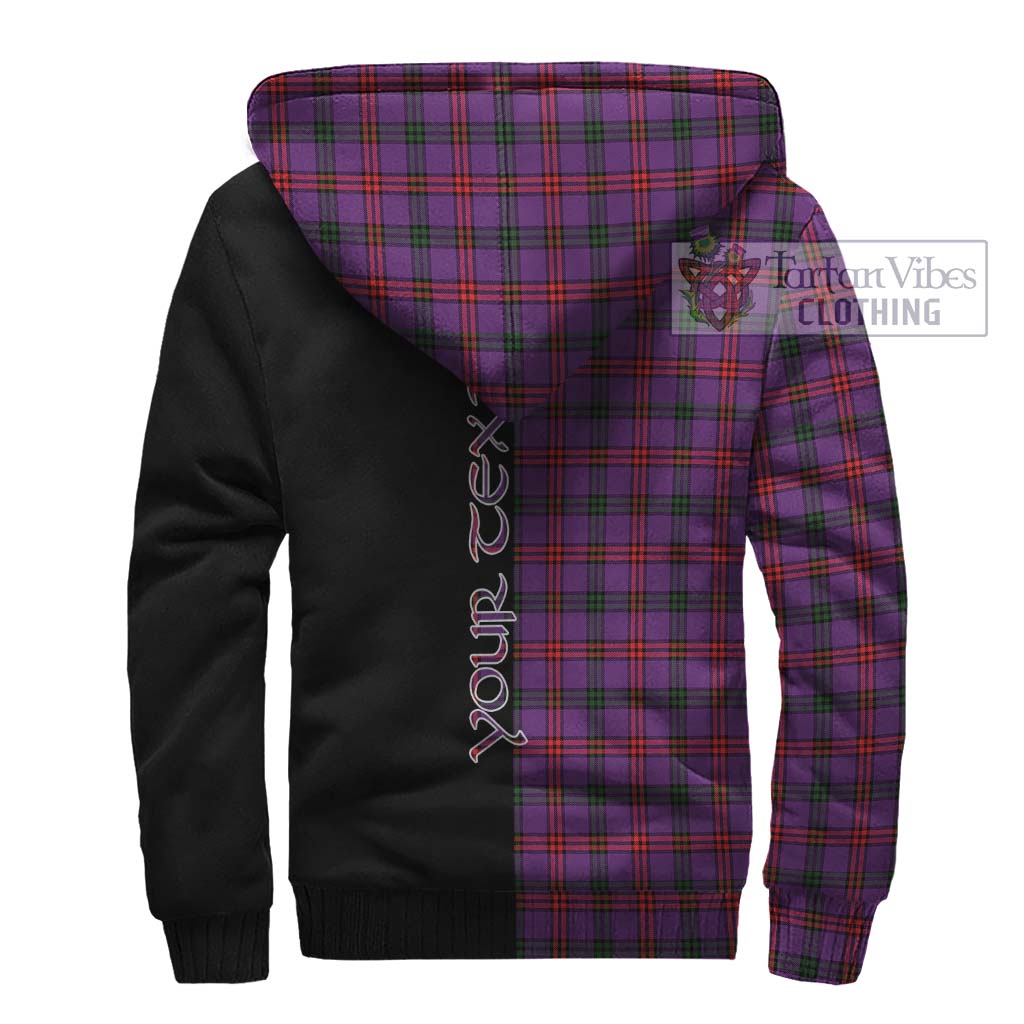 Tartan Vibes Clothing Montgomery Modern Tartan Sherpa Hoodie with Family Crest and Half Of Me Style