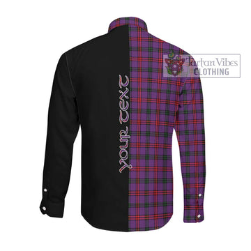 Montgomery Tartan Long Sleeve Button Shirt with Family Crest and Half Of Me Style