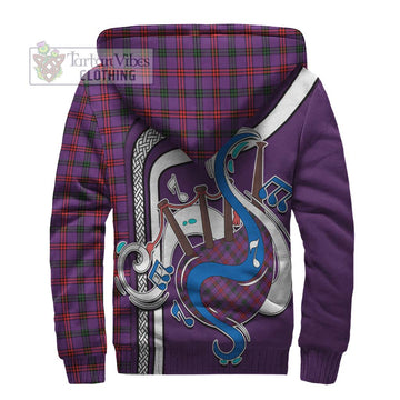 Montgomery Tartan Sherpa Hoodie with Epic Bagpipe Style