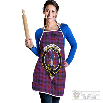 Montgomery Tartan Apron with Family Crest