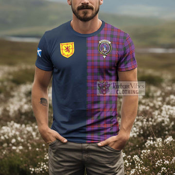 Montgomery Tartan T-Shirt Alba with Scottish Lion Royal Arm Half Style