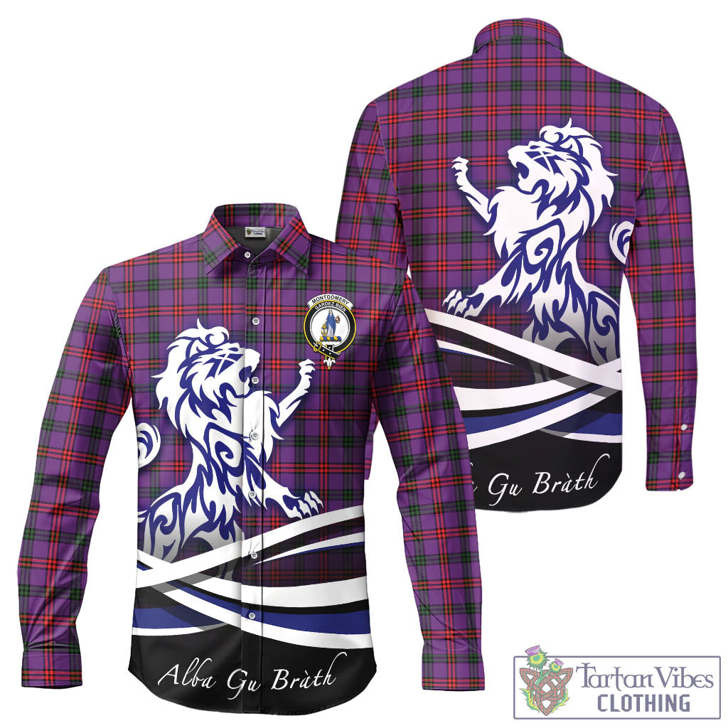 montgomery-modern-tartan-long-sleeve-button-up-shirt-with-alba-gu-brath-regal-lion-emblem