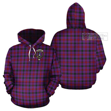 Montgomery Tartan Cotton Hoodie with Family Crest