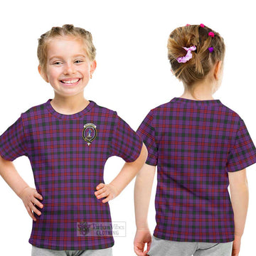 Montgomery Tartan Kid T-Shirt with Family Crest