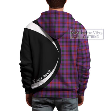 Montgomery Tartan Hoodie with Family Crest Circle Style