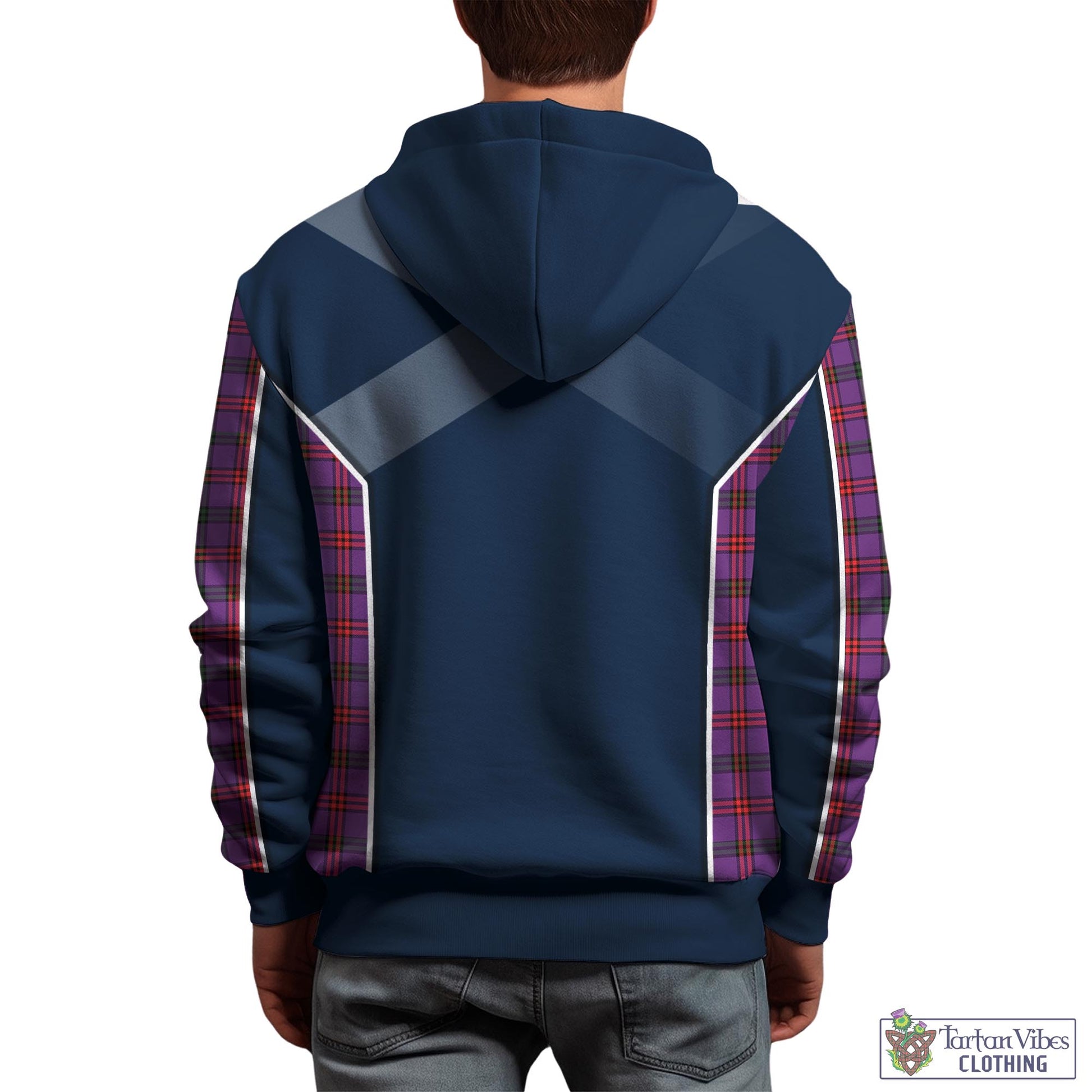 Tartan Vibes Clothing Montgomery Modern Tartan Hoodie with Family Crest and Lion Rampant Vibes Sport Style