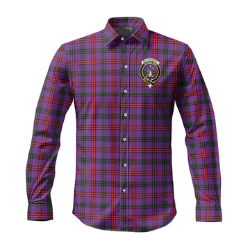 Montgomery Tartan Long Sleeve Button Up Shirt with Family Crest