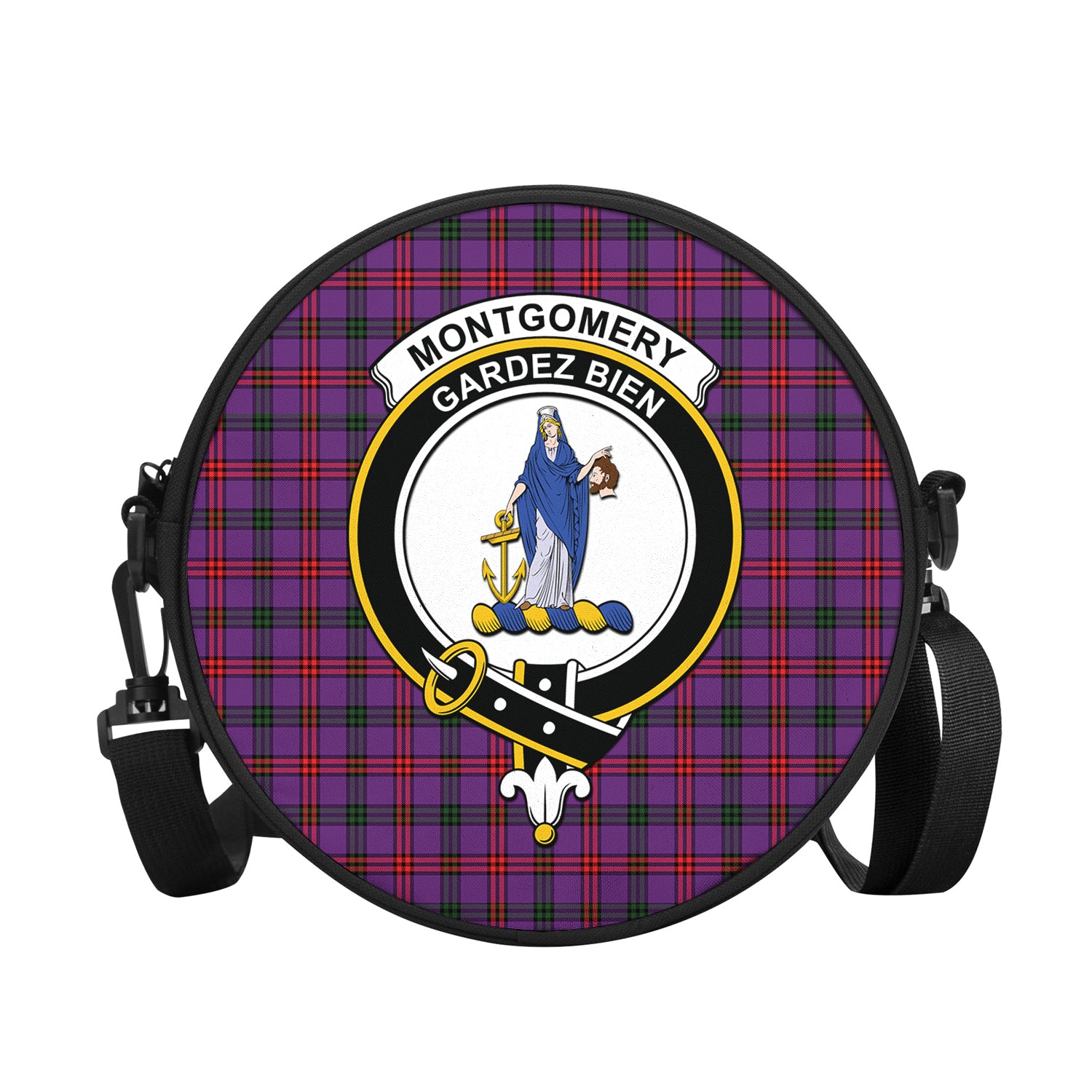 montgomery-modern-tartan-round-satchel-bags-with-family-crest