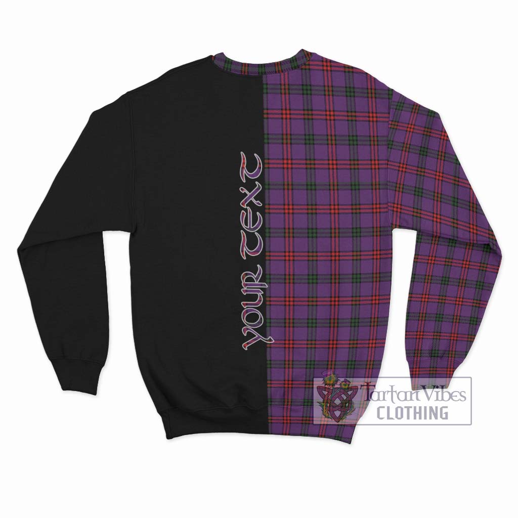 Tartan Vibes Clothing Montgomery Modern Tartan Sweatshirt with Family Crest and Half Of Me Style