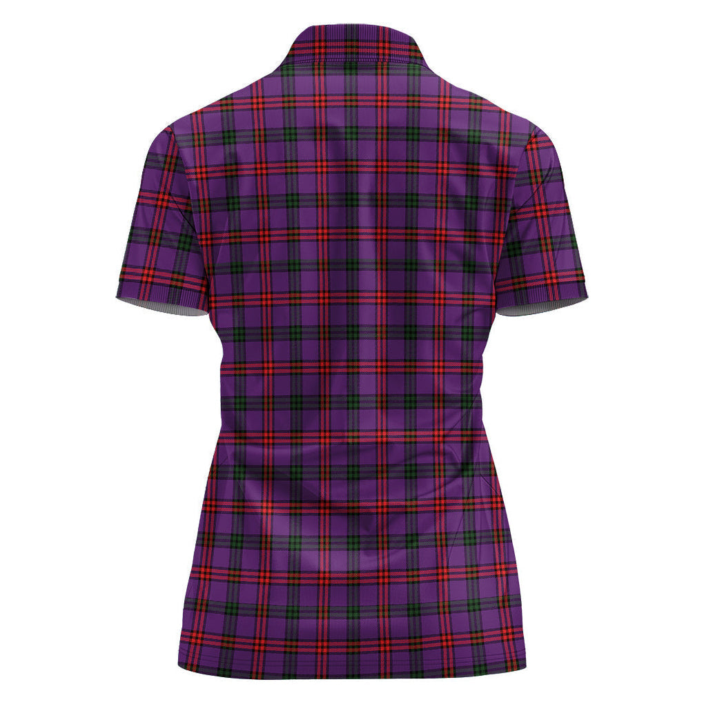 Montgomery Tartan Polo Shirt with Family Crest For Women - Tartan Vibes Clothing