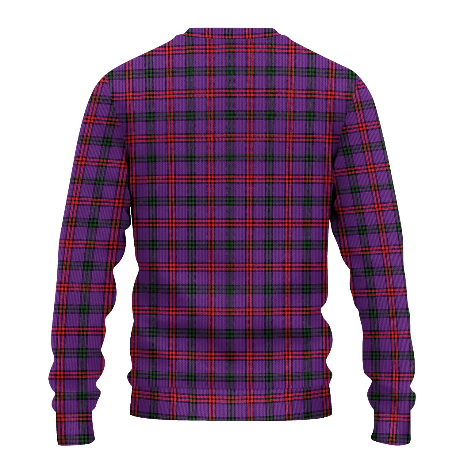 Montgomery Modern Tartan Knitted Sweater with Family Crest - Tartanvibesclothing