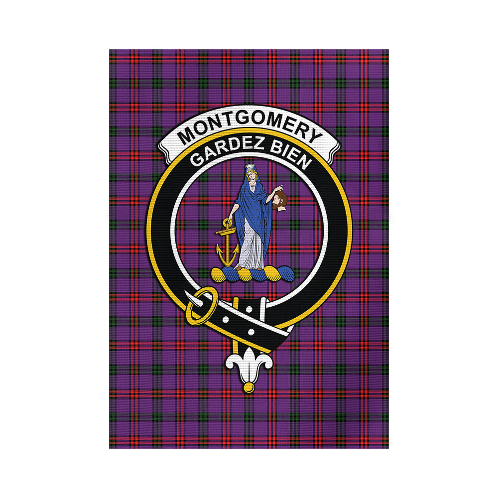 Montgomery Tartan Flag with Family Crest - Tartan Vibes Clothing