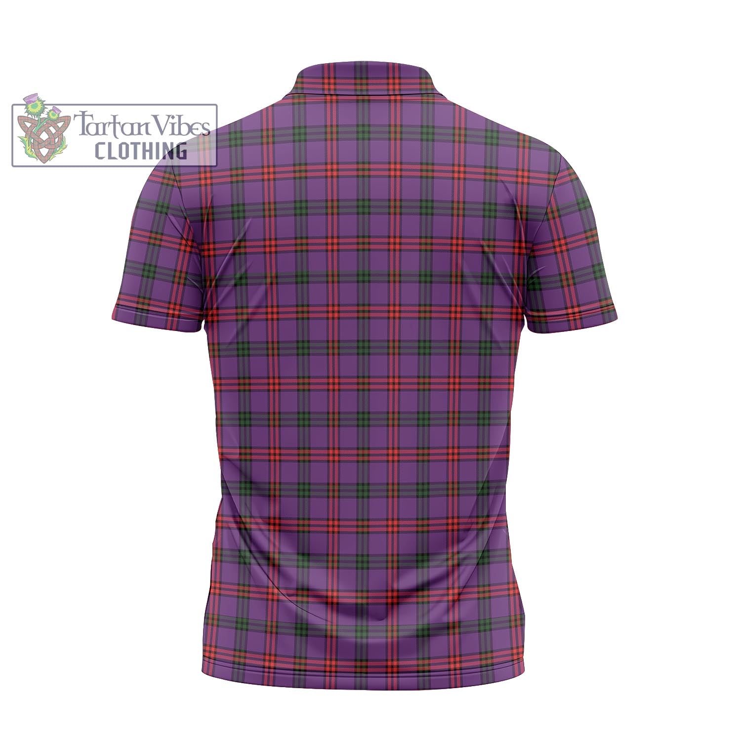 Tartan Vibes Clothing Montgomery Modern Tartan Zipper Polo Shirt with Family Crest