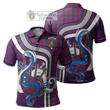 Montgomery Tartan Polo Shirt with Epic Bagpipe Style