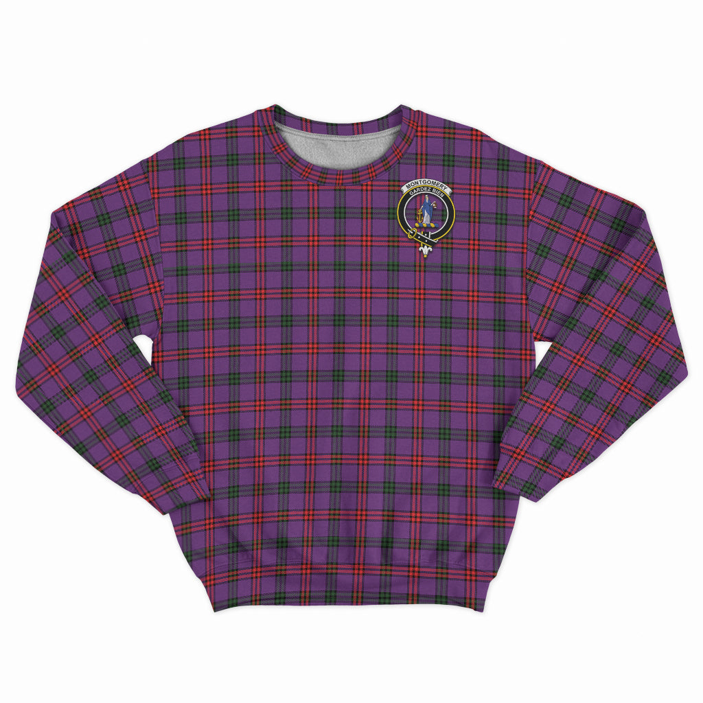 Montgomery Tartan Sweatshirt with Family Crest - Tartan Vibes Clothing