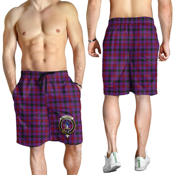 Montgomery Tartan Mens Shorts with Family Crest