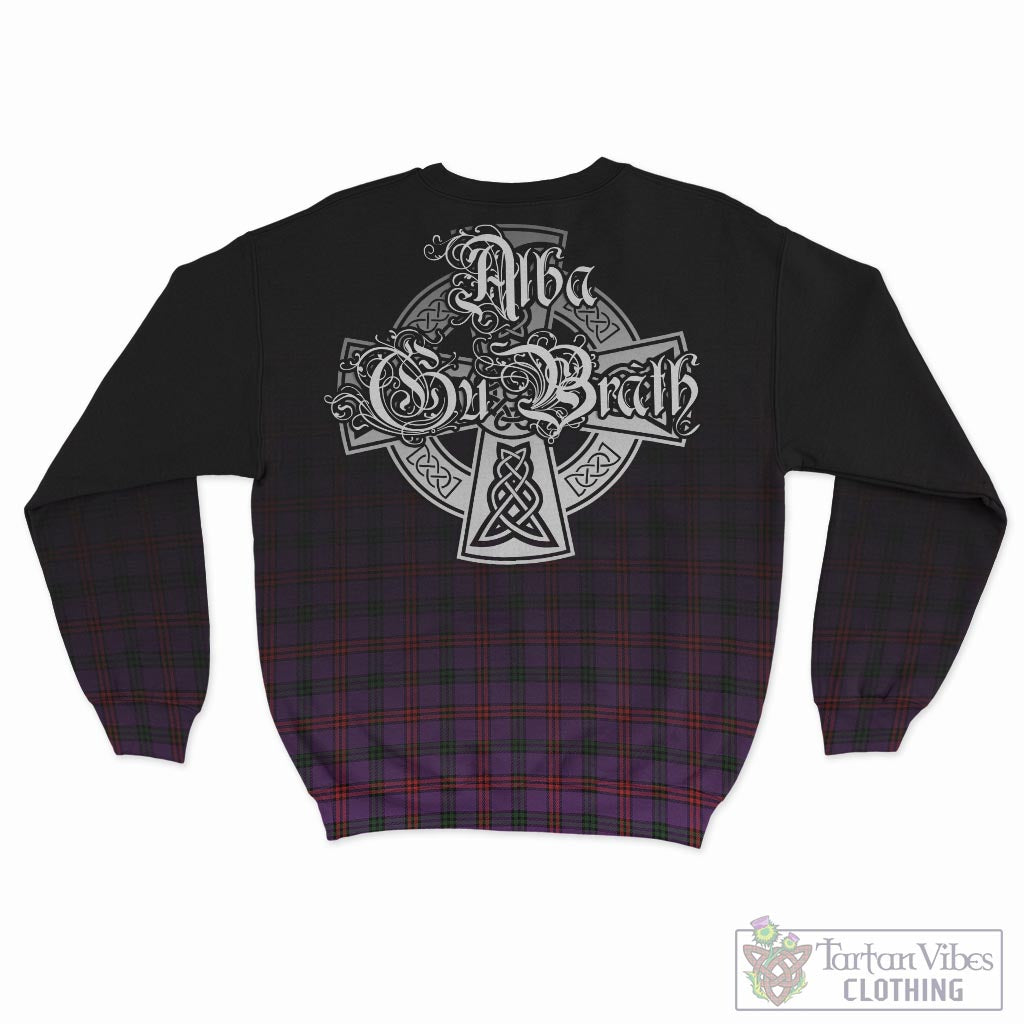 Tartan Vibes Clothing Montgomery Modern Tartan Sweatshirt Featuring Alba Gu Brath Family Crest Celtic Inspired