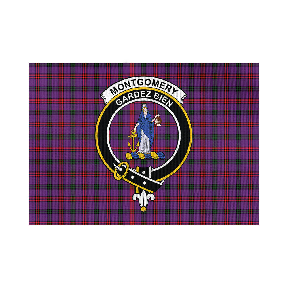 Montgomery Tartan Flag with Family Crest - Tartan Vibes Clothing