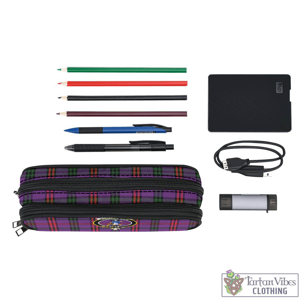 Tartan Vibes Clothing Montgomery Modern Tartan Pen and Pencil Case with Family Crest