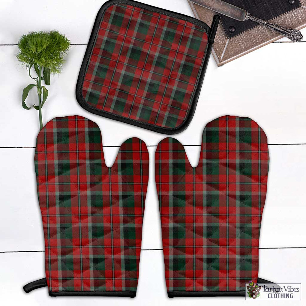 Montrose Tartan Combo Oven Mitt & Pot-Holder Black - Tartan Vibes Clothing