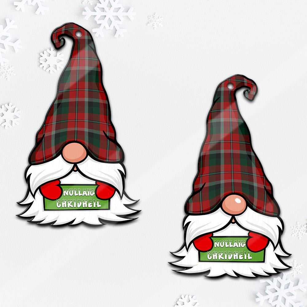 Montrose Gnome Christmas Ornament with His Tartan Christmas Hat - Tartan Vibes Clothing