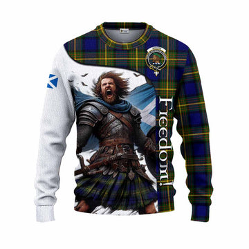 Moore Crest Tartan Knitted Sweater Inspired by the Freedom of Scottish Warrior