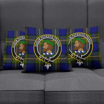 Moore Tartan Pillow Cover with Family Crest