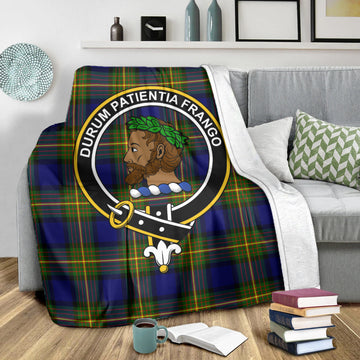 Moore Tartan Blanket with Family Crest