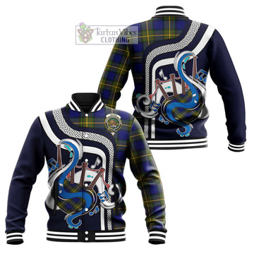 Moore Tartan Baseball Jacket with Epic Bagpipe Style