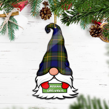 Moore Gnome Christmas Ornament with His Tartan Christmas Hat