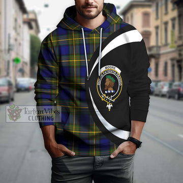 Moore Tartan Hoodie with Family Crest Circle Style