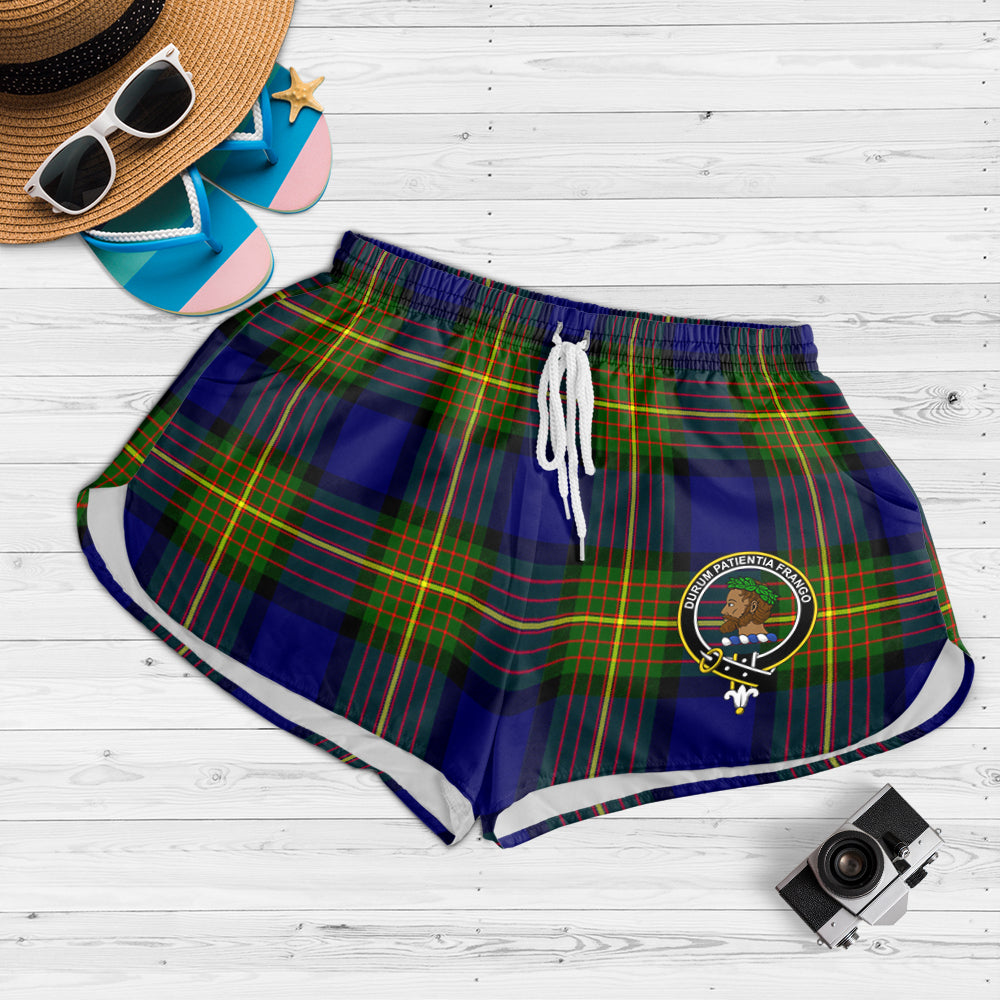 moore-tartan-womens-shorts-with-family-crest