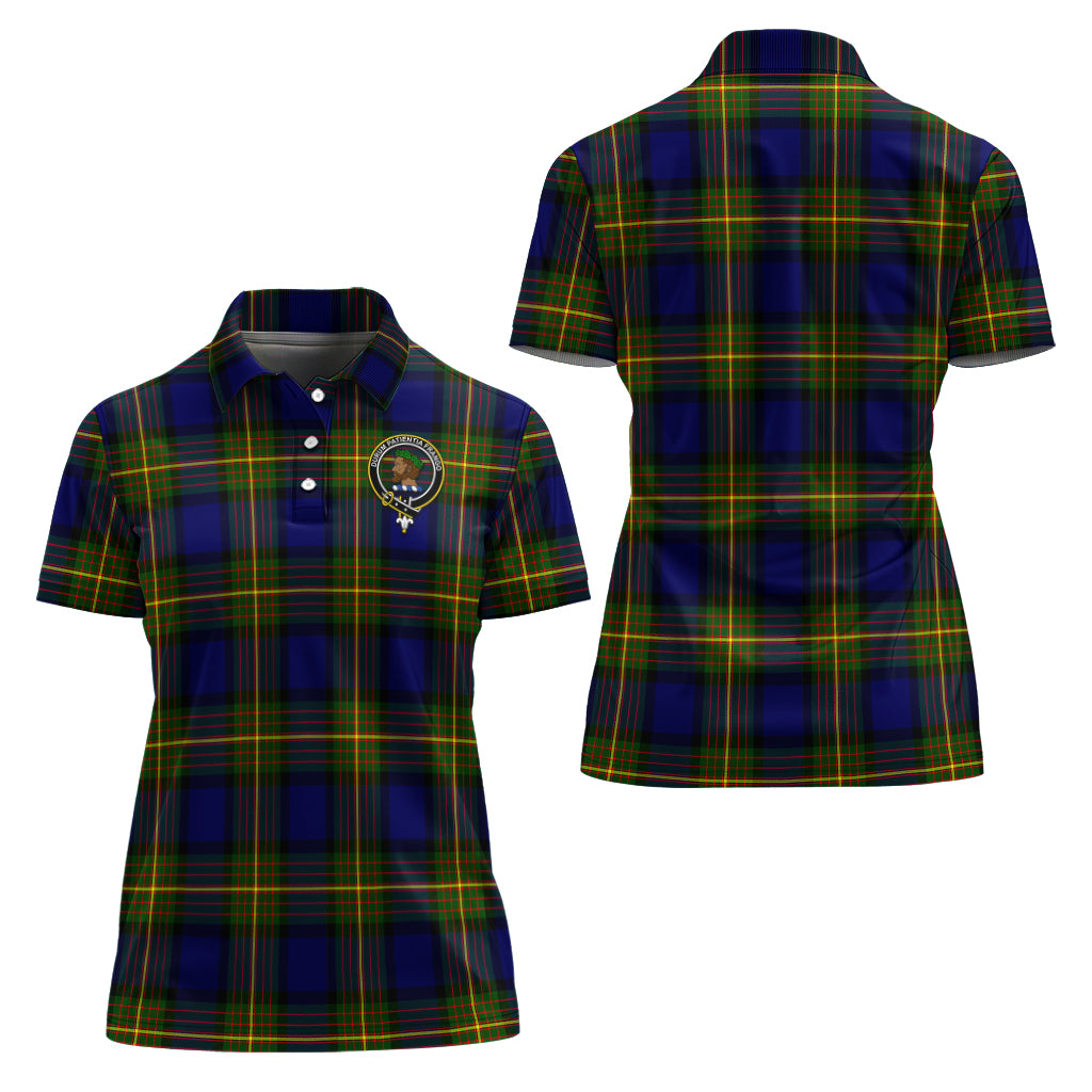 Moore Tartan Polo Shirt with Family Crest For Women Women - Tartan Vibes Clothing