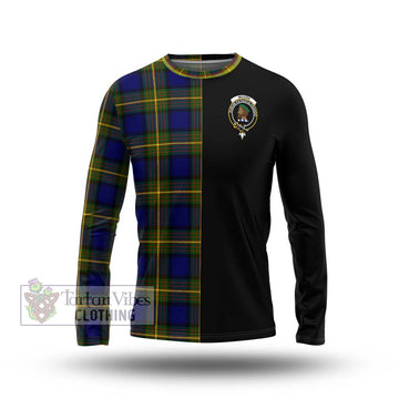 Moore Tartan Long Sleeve T-Shirt with Family Crest and Half Of Me Style