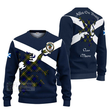 Moore Tartan Lion Rampant Ugly Sweater Proudly Display Your Heritage with Alba Gu Brath and Clan Name