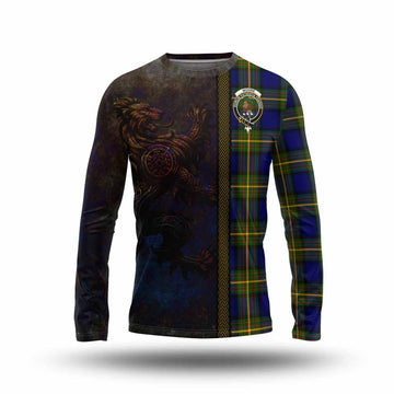 Moore Tartan Family Crest Long Sleeve T-Shirt Alba Gu Brath Be Brave Lion Ancient Style Unisex - Tartan Vibes Clothing
