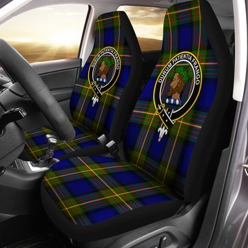 Moore Tartan Car Seat Cover with Family Crest