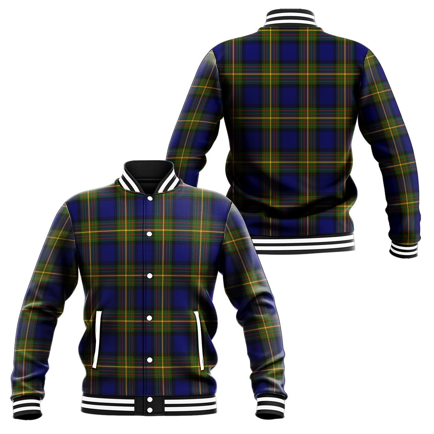 Moore Tartan Baseball Jacket Unisex - Tartan Vibes Clothing