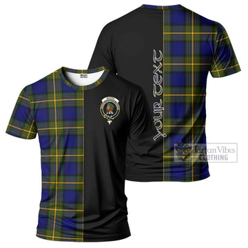 Moore Tartan T-Shirt with Family Crest and Half Of Me Style