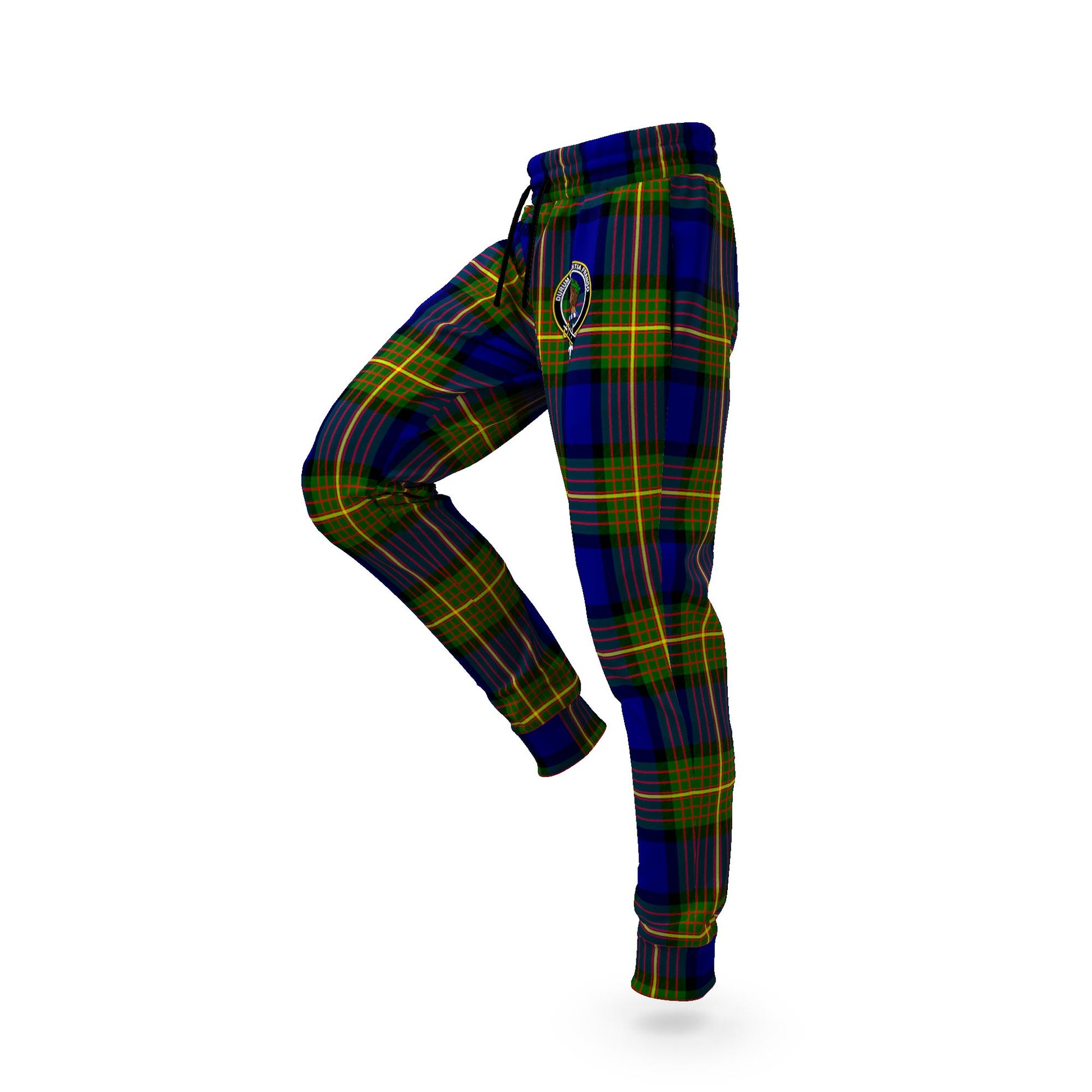 Moore Tartan Joggers Pants with Family Crest S - Tartanvibesclothing