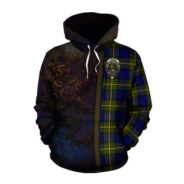 Moore Tartan Family Crest Cotton Hoodie Alba Gu Brath Be Brave Lion Ancient Style Pullover Hoodie XS - Tartan Vibes Clothing