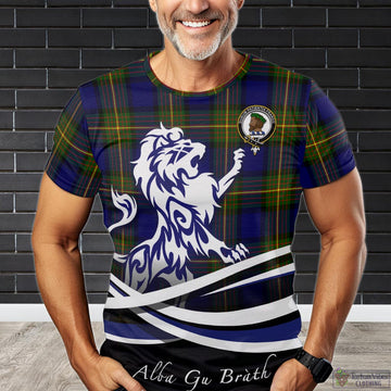 Moore Tartan T-Shirt with Alba Gu Brath Regal Lion Emblem