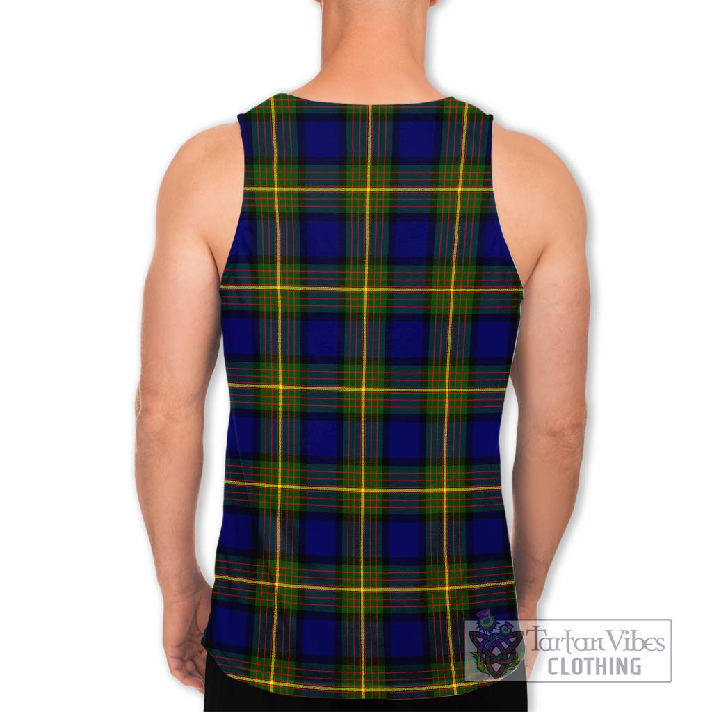 Tartan Vibes Clothing Moore Tartan Men's Tank Top with Family Crest DNA In Me Style