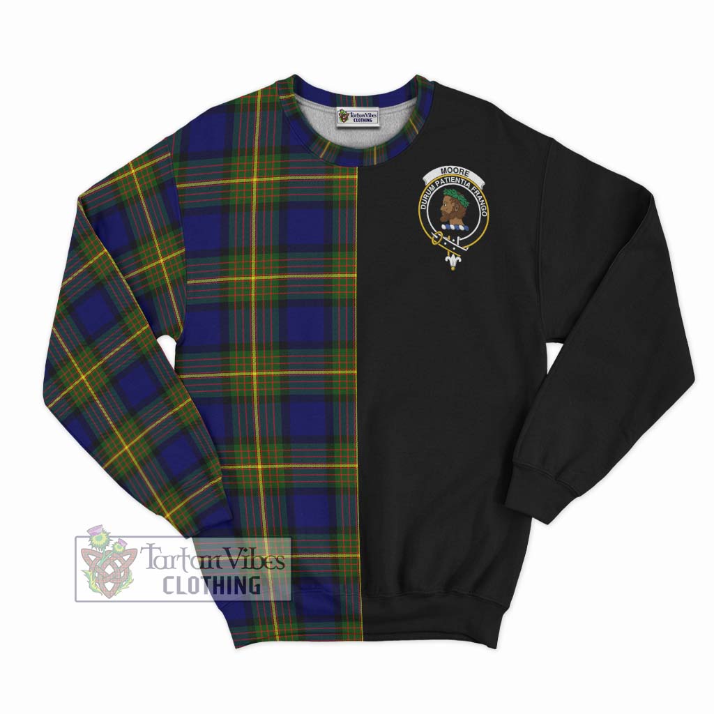 Tartan Vibes Clothing Moore Tartan Sweatshirt with Family Crest and Half Of Me Style