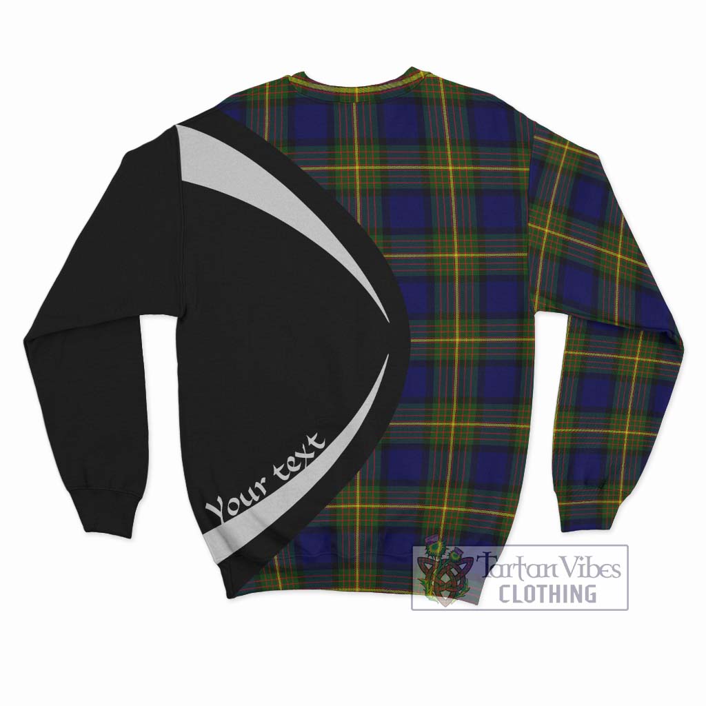 Moore Tartan Sweatshirt with Family Crest Circle Style - Tartan Vibes Clothing