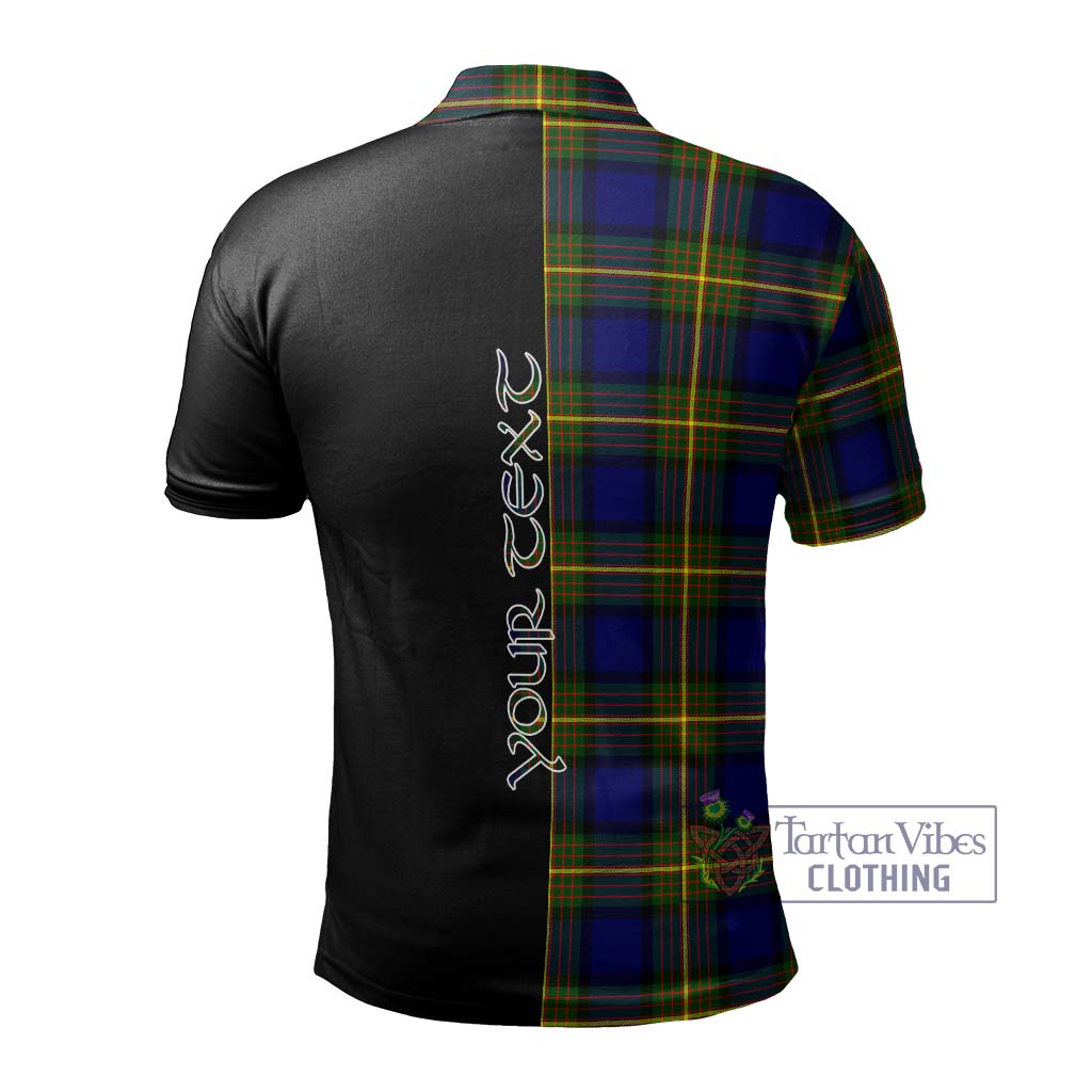 Tartan Vibes Clothing Moore Tartan Polo Shirt with Family Crest and Half Of Me Style