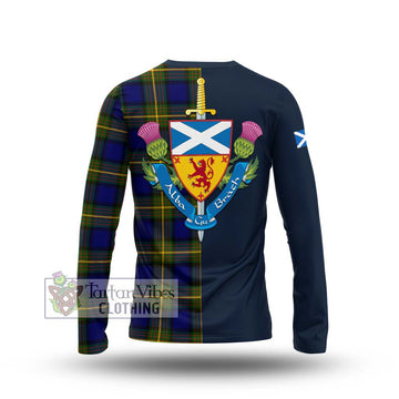 Moore Tartan Long Sleeve T-Shirt with Scottish Lion Royal Arm Half Style