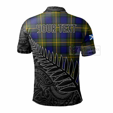 Moore Crest Tartan Polo Shirt with New Zealand Silver Fern Half Style