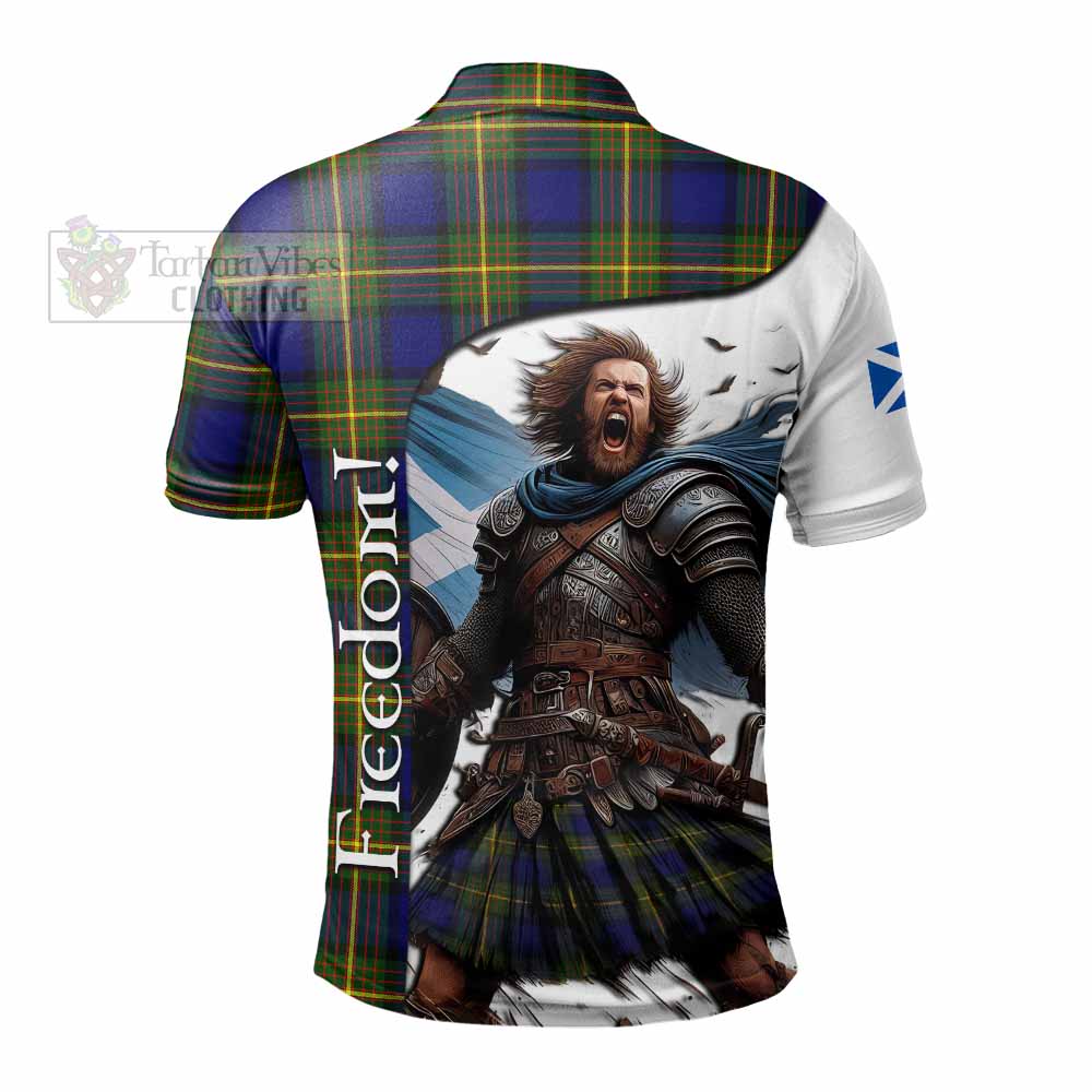 Moore Crest Tartan Polo Shirt Inspired by the Freedom of Scottish Warrior - Tartan Vibes Clothing