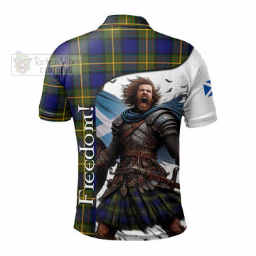 Moore Crest Tartan Polo Shirt Inspired by the Freedom of Scottish Warrior